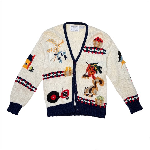 Marisa Christina Sweaters - Marisa Christina Classics Fall Hand Knitted Button Down Sweater/ Cardigan